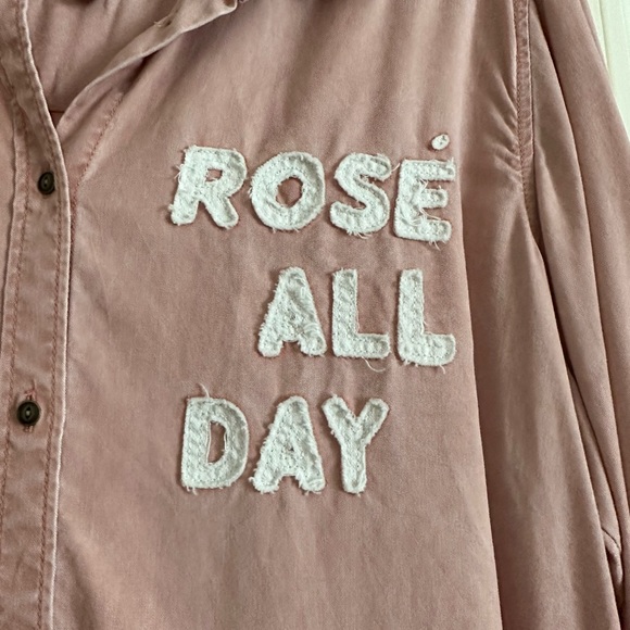 Rose All Day Boyfriend Buttonup - Picture 3 of 6